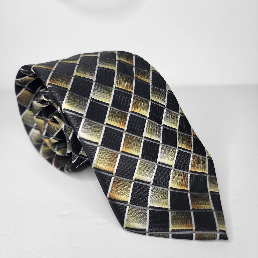 CROFT & BARROW Black/Brown Tie.